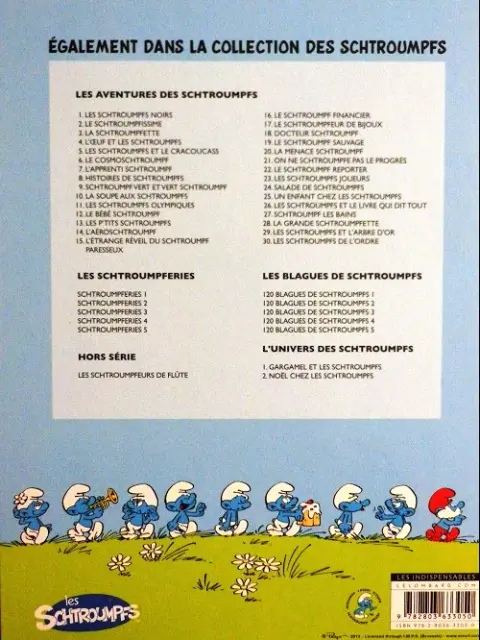 Verso de l'album Les Schtroumpfs Tome 24 Salade de Schtroumpfs