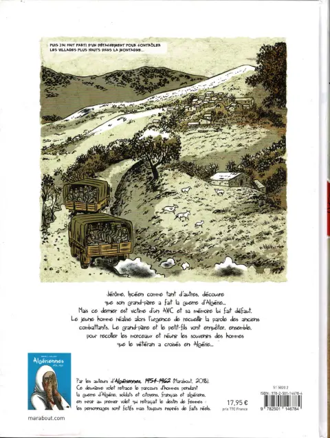 Verso de l'album Appelés d'Algérie 1954-1962