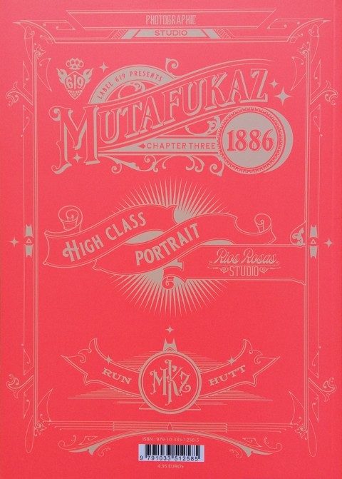 Verso de l'album Mutafukaz 1886 Chapter three