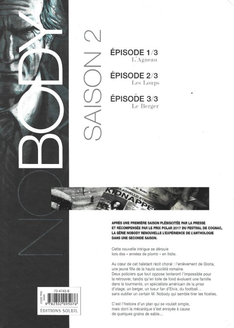 Verso de l'album No Body Épisode 3/3 Le Berger