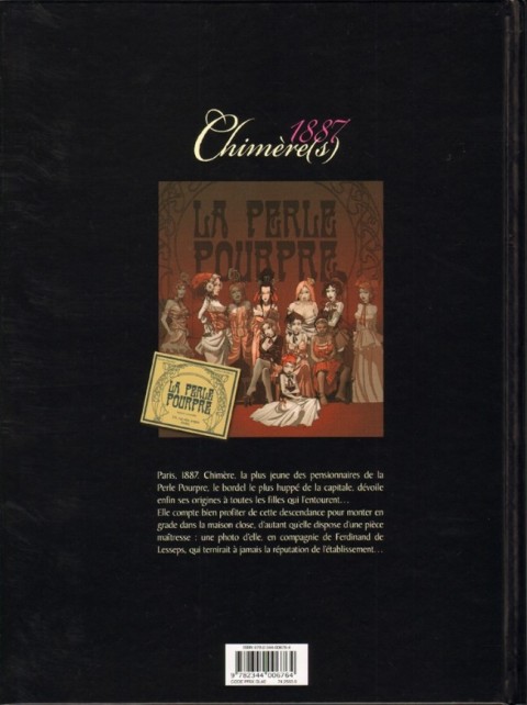Verso de l'album Chimère(s) 1887 Tome 5 L'ami Oscar