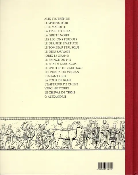 Verso de l'album Alix Tome 19 Le cheval de Troie