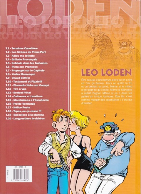Verso de l'album Léo Loden Tome 16 Froide vendange