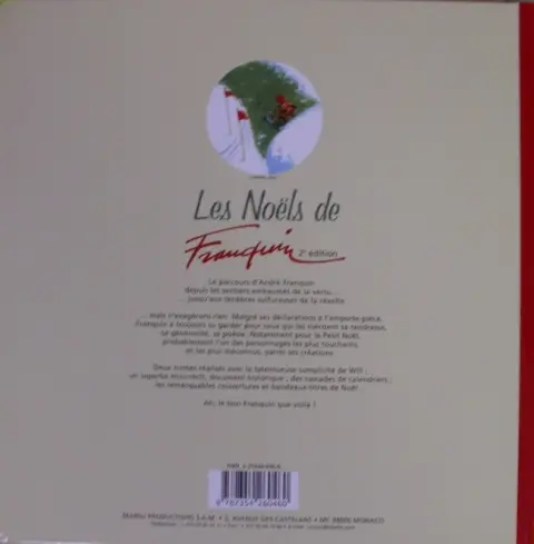 Verso de l'album Les Noëls de Franquin