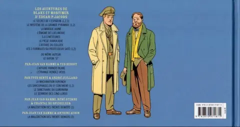 Verso de l'album Blake et Mortimer Tome 21 Le serment des cinq lords