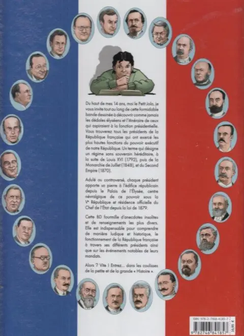 Verso de l'album Vive la République ! La France et ses Présidents