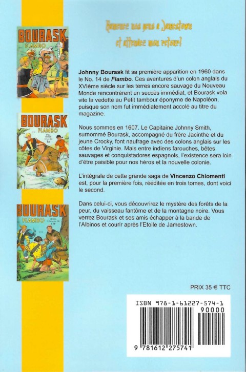 Verso de l'album Johnny Bourask 2