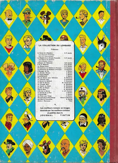 Verso de l'album Michel Vaillant Tome 3 le circuit de la peur