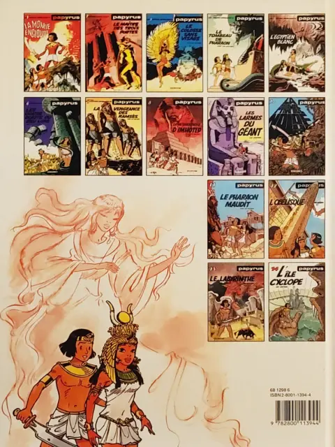 Verso de l'album Papyrus Tome 9 Les larmes du géant
