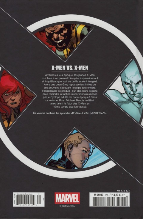 Verso de l'album X-Men - La Collection Mutante Tome 121 X-Men VS X-Men