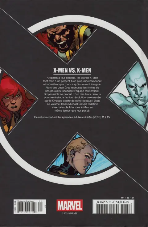 Verso de l'album X-Men - La Collection Mutante Tome 121 X-Men VS X-Men