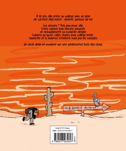 Verso de l'album L'école est finie !