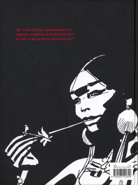 Verso de l'album Corto Maltese Tome 2 Sous le signe du Capricorne