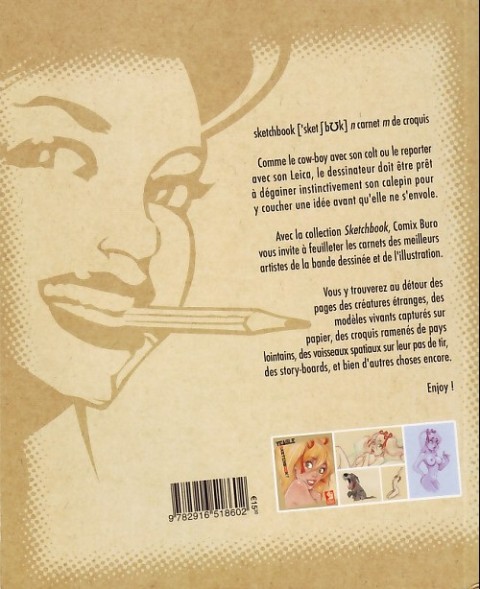 Verso de l'album Sketchbook - Comix Buro Sketchbook Yeagle #2