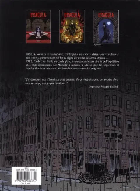 Verso de l'album Dracula l'Immortel Tome 2