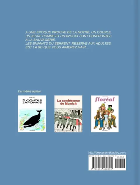 Verso de l'album Les Enfants du serpent