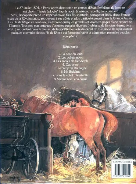 Verso de l'album Les Fils de l'aigle Tome 8 Vienne à feu et à cœur
