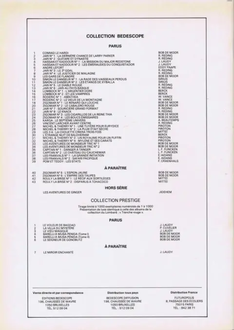 Verso de l'album Les Franval Tome 9 La grande initiation