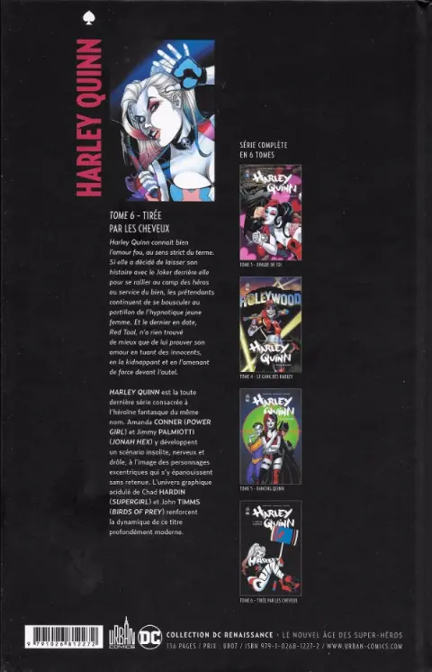 Verso de l'album Harley Quinn Tome 6 Tirée par les cheveux