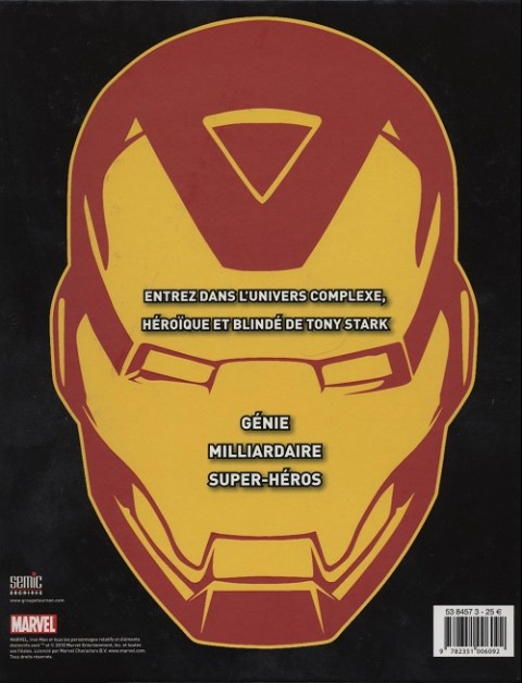 Verso de l'album Iron Man - Le guide ultime du super héro en armure