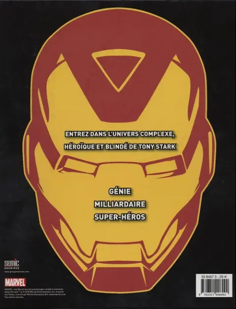 Verso de l'album Iron Man - Le guide ultime du super héro en armure