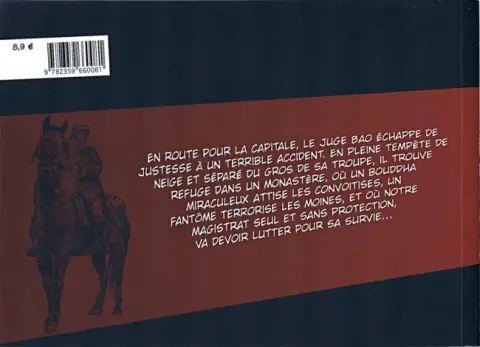 Verso de l'album Juge Bao Tome 5 Juge Bao & Les larmes de Bouddha