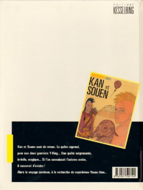 Verso de l'album Kan et Souen Tome 2 Le flacon bleu