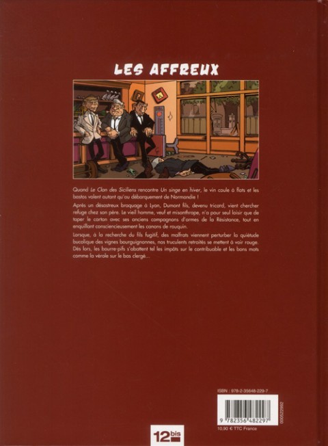Verso de l'album Les Affreux 1 Dumont Père et Fils