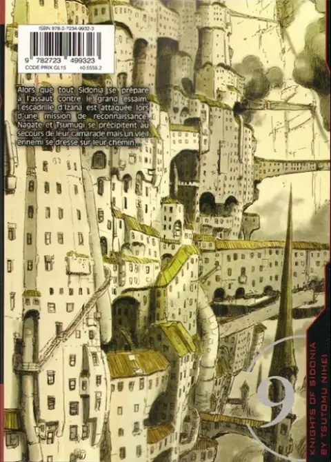 Verso de l'album Knights of Sidonia 9