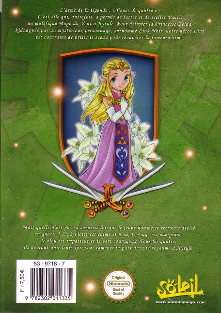 Verso de l'album The Legend of Zelda 8 Four Swords Adventures 1