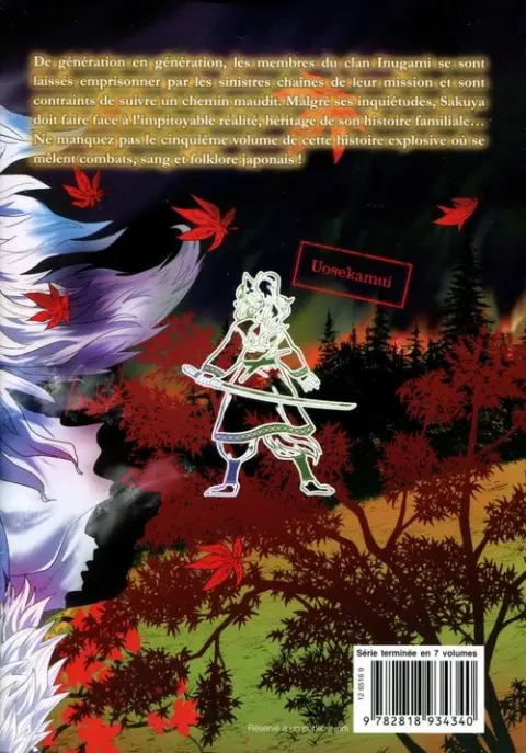 Verso de l'album Lune de sang 5