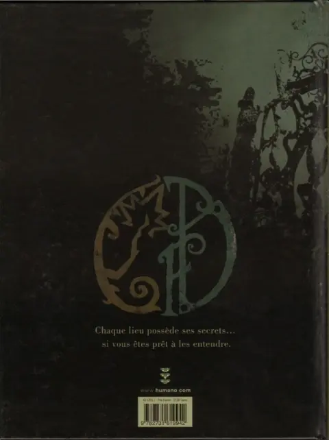 Verso de l'album Le Manoir des murmures Tome 1 Sarah