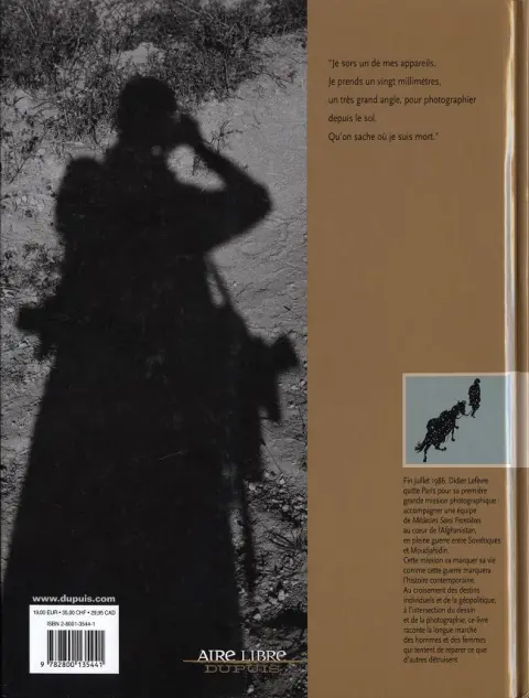 Verso de l'album Le Photographe Tome 3