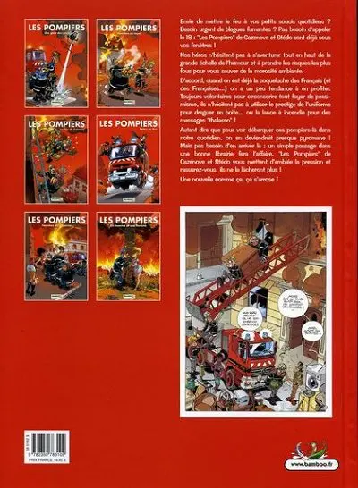 Verso de l'album Les Pompiers Tome 6 Un homme et une flamme