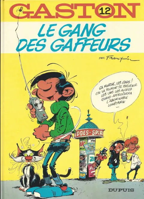 Couverture de l'album Gaston Tome 12 Le gang des gaffeurs