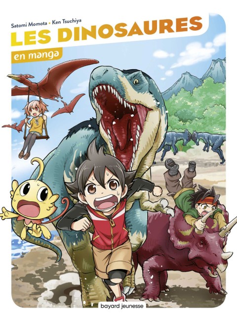 Couverture de l'album Les dinosaures en manga
