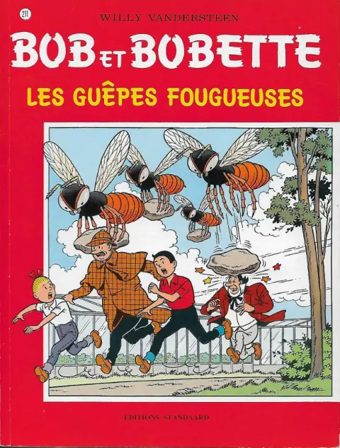 Couverture de l'album Bob et Bobette Tome 211 Les guêpes fougueuses