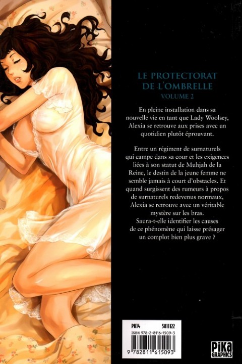 Verso de l'album Le Protectorat de l'ombrelle Tome 2 Sans forme