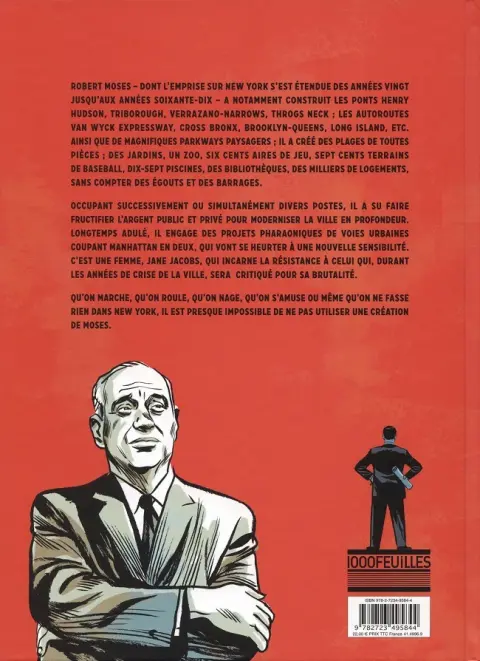 Verso de l'album Robert Moses Le maître caché de New York