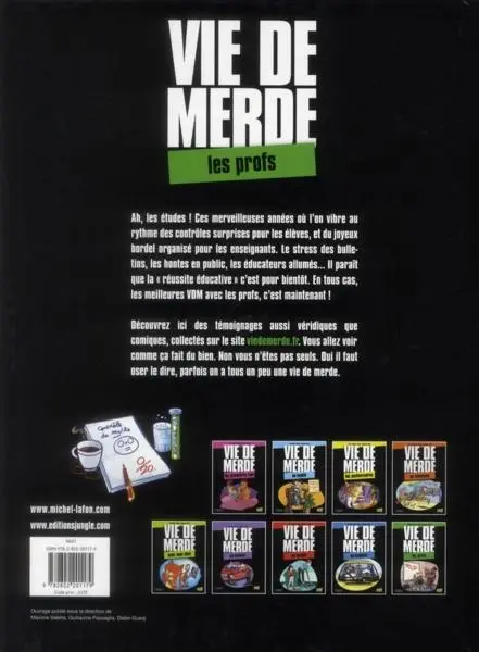 Verso de l'album Vie de merde Tome 10 Les profs