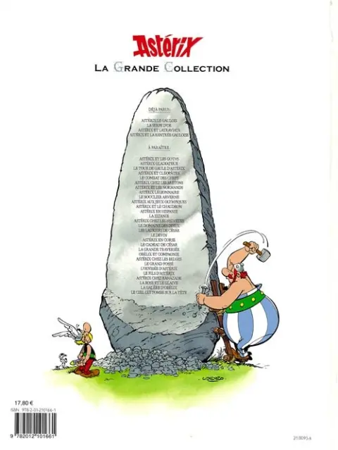 Verso de l'album Astérix La Grande Collection Tome 2 La serpe d'or