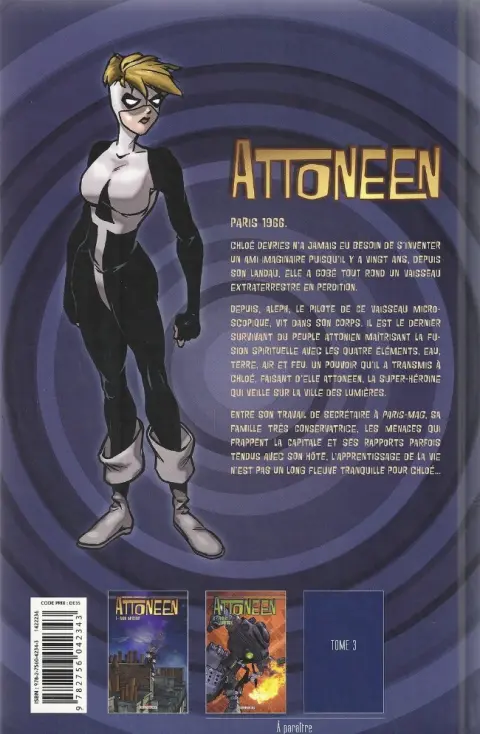 Verso de l'album Attoneen Tome 1 Alien intérieur
