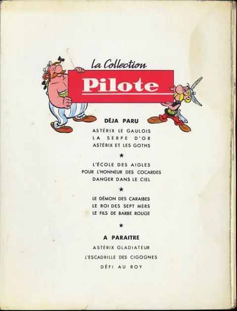 Verso de l'album Astérix Tome 3 Astérix et les Goths