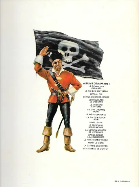 Verso de l'album Barbe-Rouge Tome 4 Défi au Roy