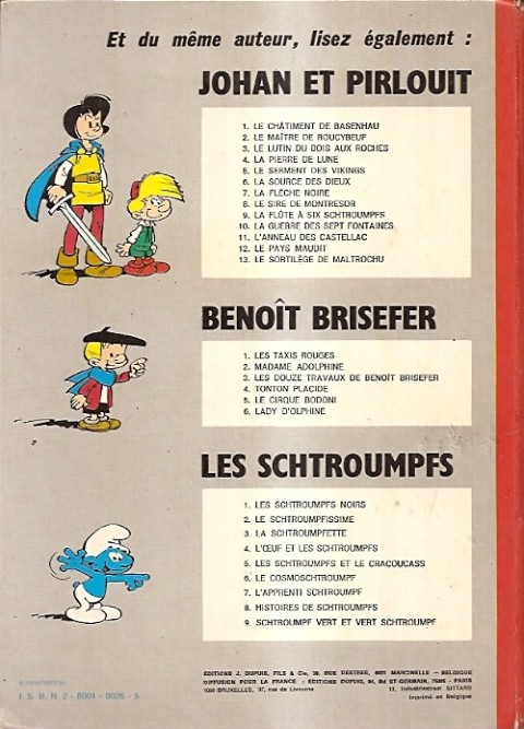 Verso de l'album Benoît Brisefer Tome 2 Madame Adolphine