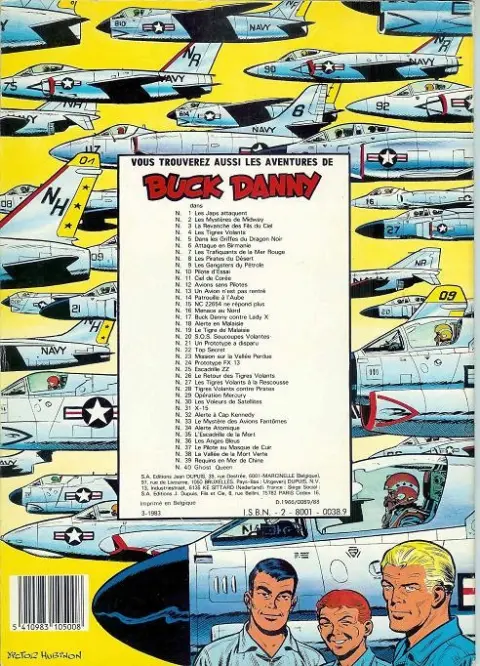 Verso de l'album Buck Danny Tome 1 Les japs attaquent
