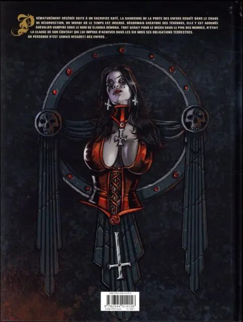 Verso de l'album Claudia chevalier vampire Tome 2 Femmes violentes