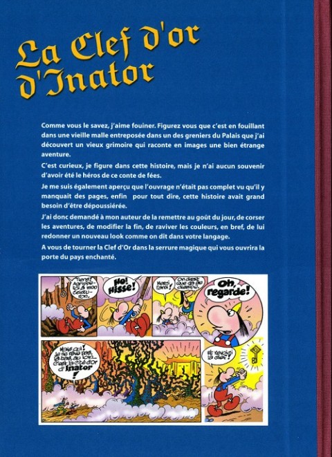 Verso de l'album Dicentim le petit franc Tome 1 La clef d'or d'Inator