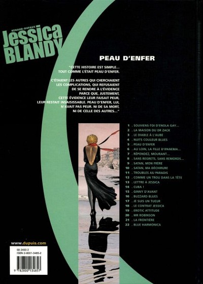 Verso de l'album Jessica Blandy Tome 5 Peau d'Enfer