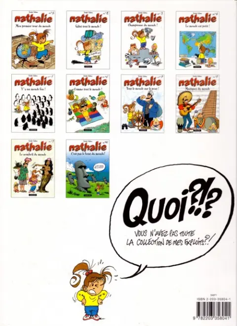 Verso de l'album Nathalie N° 4 Le monde est petit !